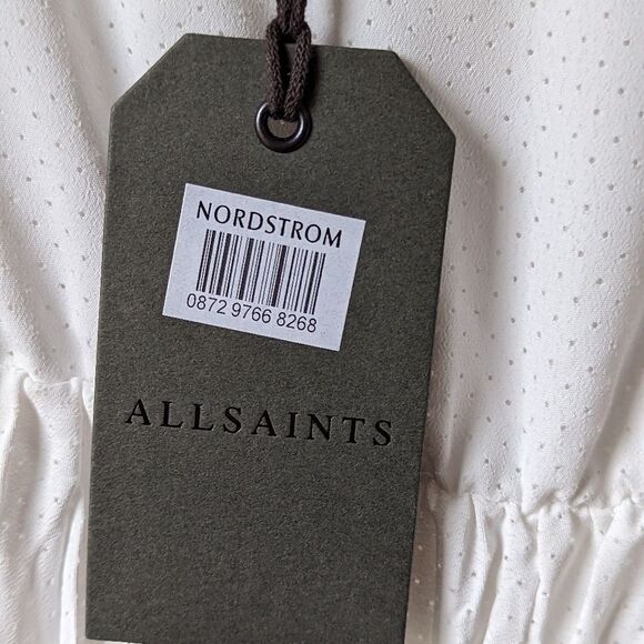 All Saints White Pleated Dress - Picture 11 of 15